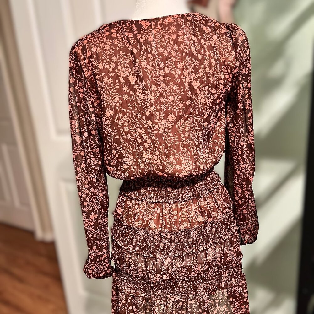 NWT Floral Ruffled Dress by Socialite, Size M - Picture 3 of 6